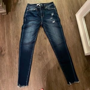 Dark washed Kancan jeans, size 3/25
